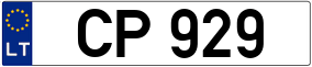 Trailer License Plate